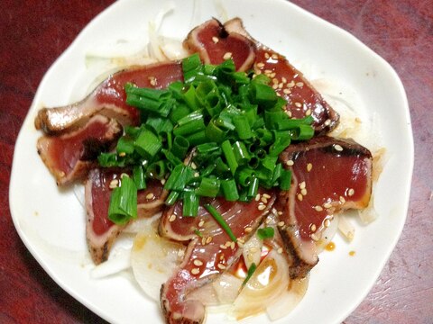 ごま油香る！　カツオのたたき【初夏の献立】